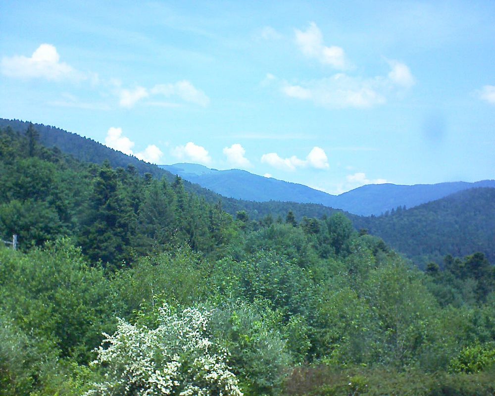 Le petit ballon vu depuis le Domaine Langmatt à Murbach le 04.06.2018 à 12:45 Le petit ballon (Alsace, Vosges) le 04.06.2018 à 12:45