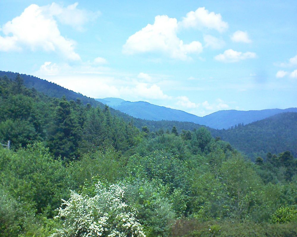 Le petit ballon vu depuis le Domaine Langmatt à Murbach le 04.06.2018 à 13:15 Le petit ballon (Alsace, Vosges) le 04.06.2018 à 13:15