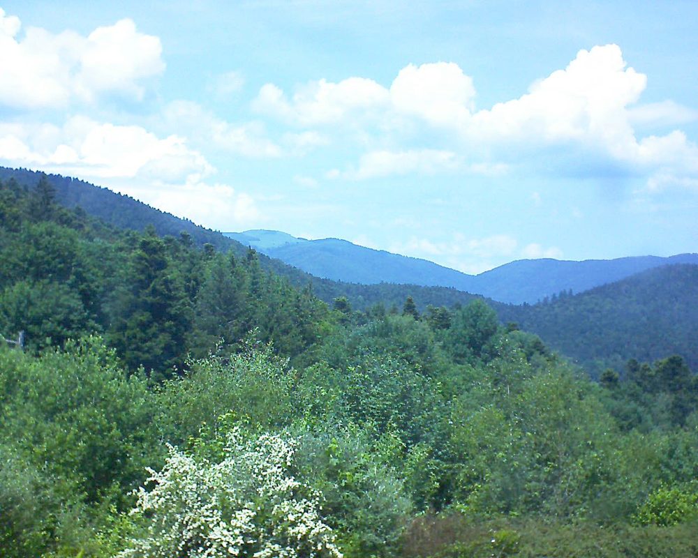 Le petit ballon vu depuis le Domaine Langmatt à Murbach le 04.06.2018 à 13:45 Le petit ballon (Alsace, Vosges) le 04.06.2018 à 13:45