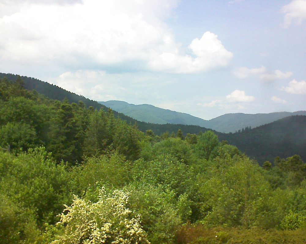 Le petit ballon vu depuis le Domaine Langmatt à Murbach le 04.06.2018 à 15:15 Le petit ballon (Alsace, Vosges) le 04.06.2018 à 15:15