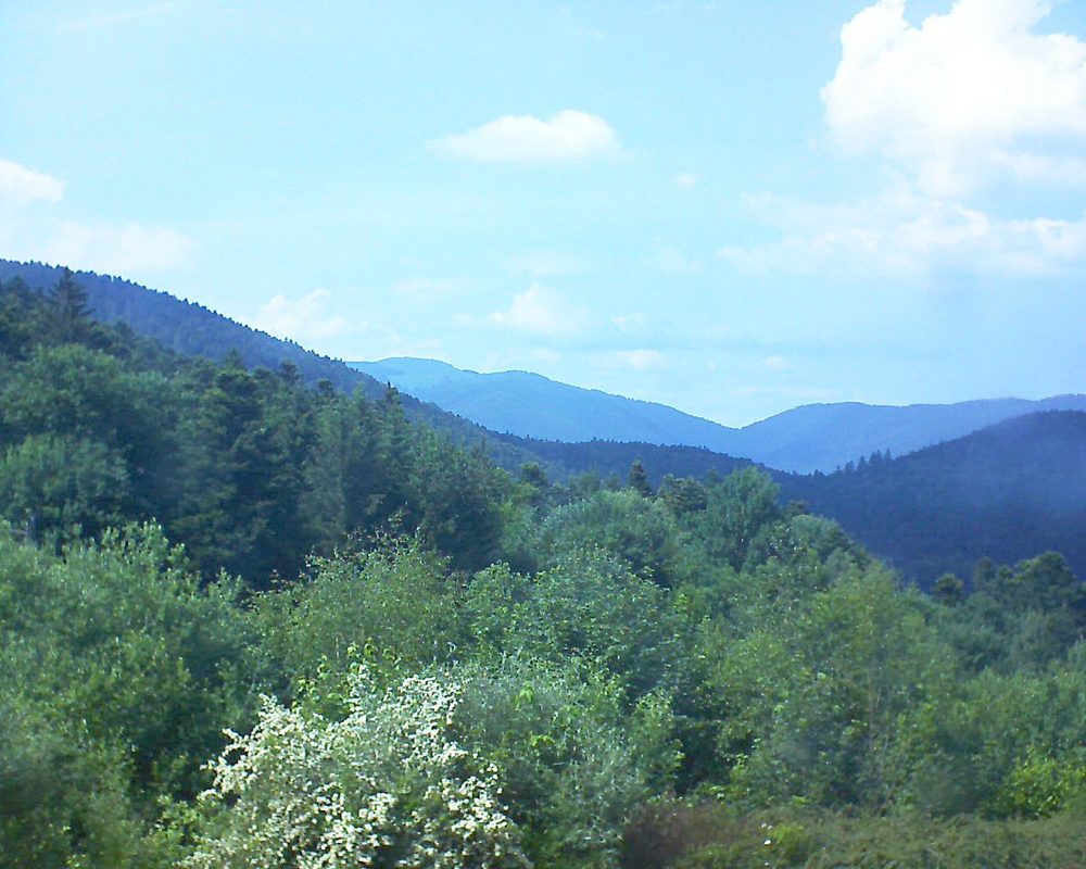 Le petit ballon vu depuis le Domaine Langmatt à Murbach le 04.06.2018 à 16:00 Le petit ballon (Alsace, Vosges) le 04.06.2018 à 16:00