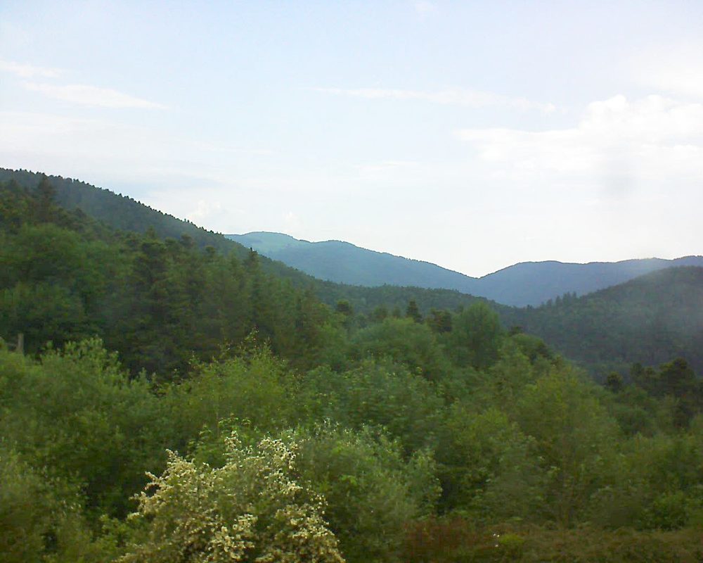 Le petit ballon vu depuis le Domaine Langmatt à Murbach le 04.06.2018 à 18:30 Le petit ballon (Alsace, Vosges) le 04.06.2018 à 18:30