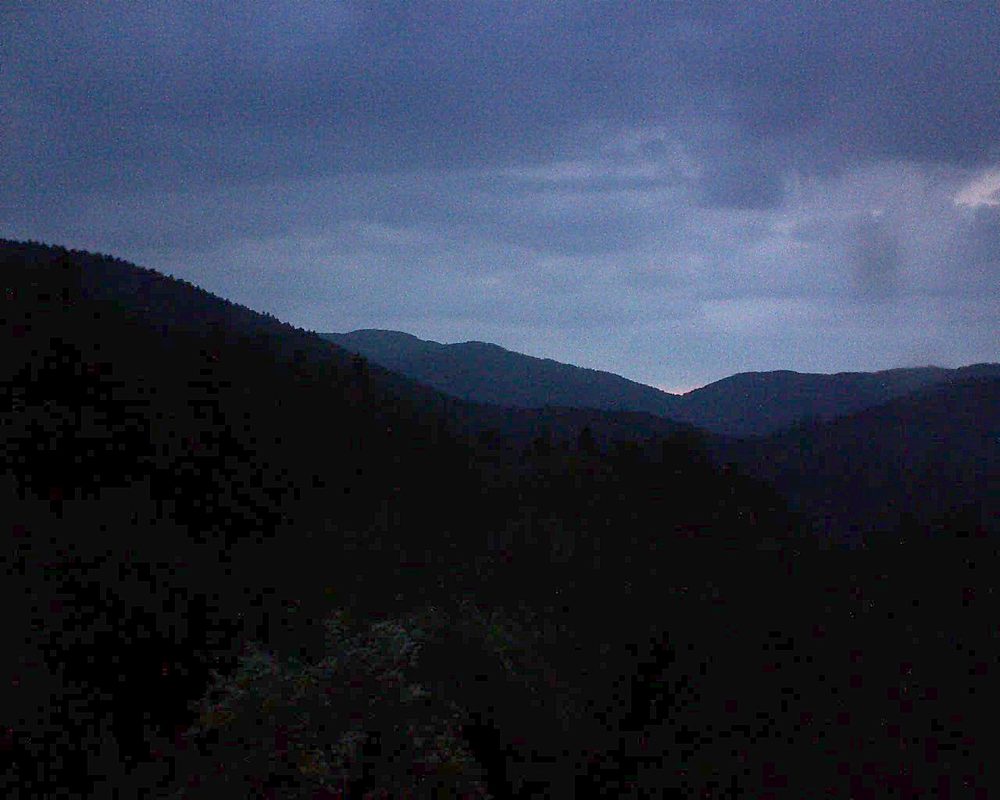 Le petit ballon vu depuis le Domaine Langmatt à Murbach le 04.06.2018 à 21:15 Le petit ballon (Alsace, Vosges) le 04.06.2018 à 21:15
