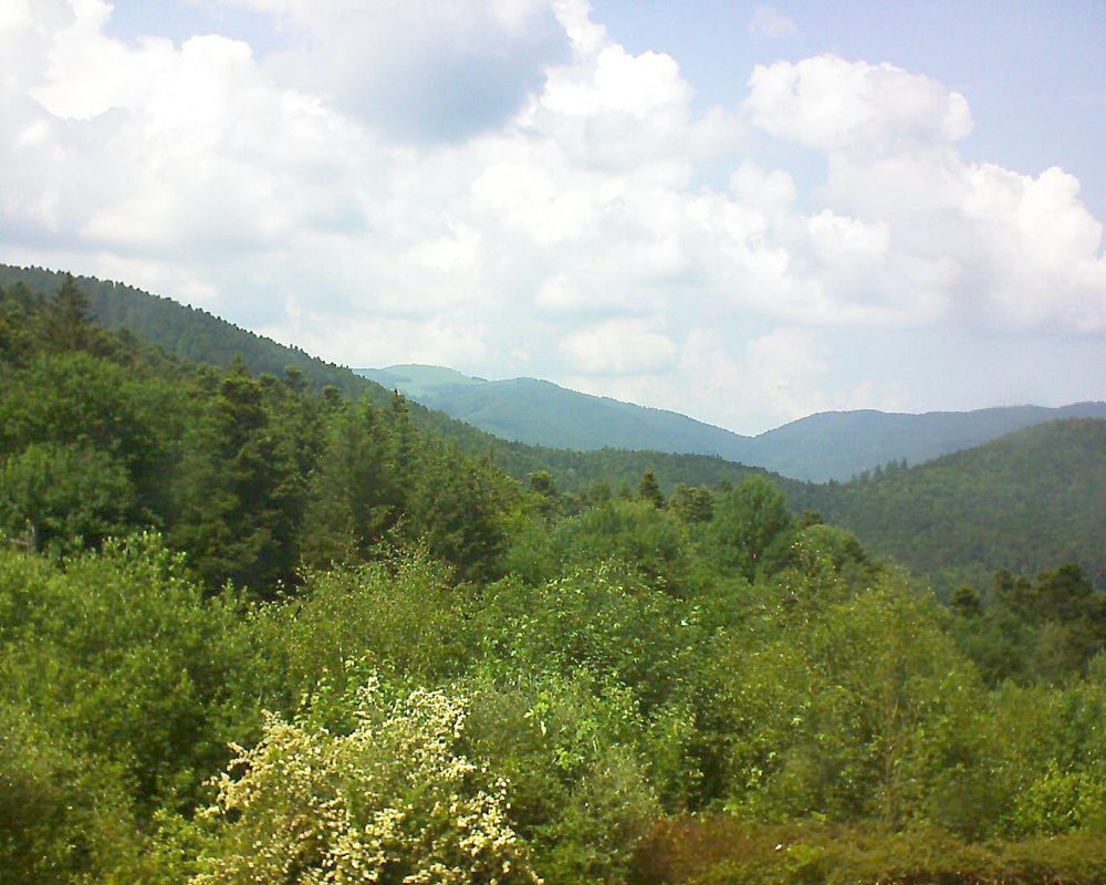 Le petit ballon vu depuis le Domaine Langmatt à Murbach le 05.06.2018 à 15:00 Le petit ballon (Alsace, Vosges) le 05.06.2018 à 15:00