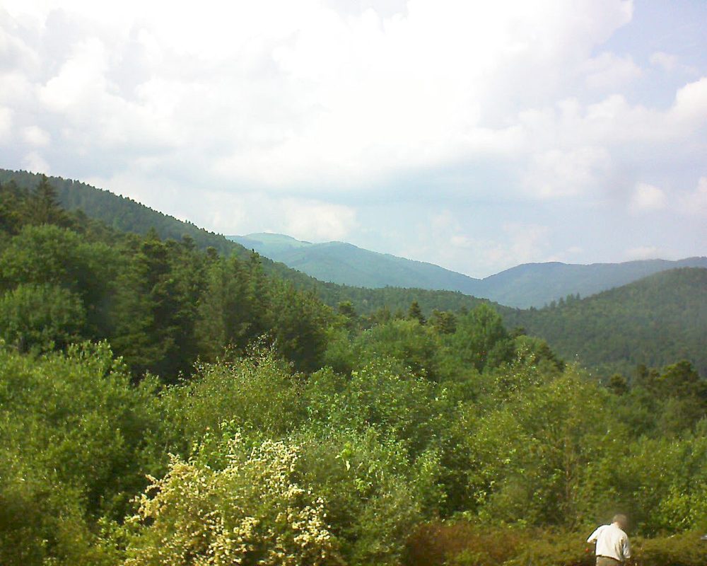 Le petit ballon vu depuis le Domaine Langmatt à Murbach le 05.06.2018 à 16:00 Le petit ballon (Alsace, Vosges) le 05.06.2018 à 16:00