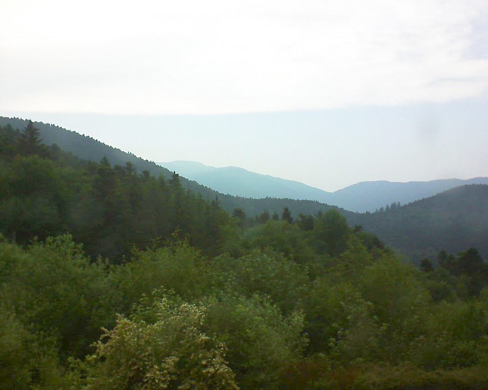 Le petit ballon vu depuis le Domaine Langmatt à Murbach le 05.06.2018 à 19:00 Le petit ballon (Alsace, Vosges) le 05.06.2018 à 19:00