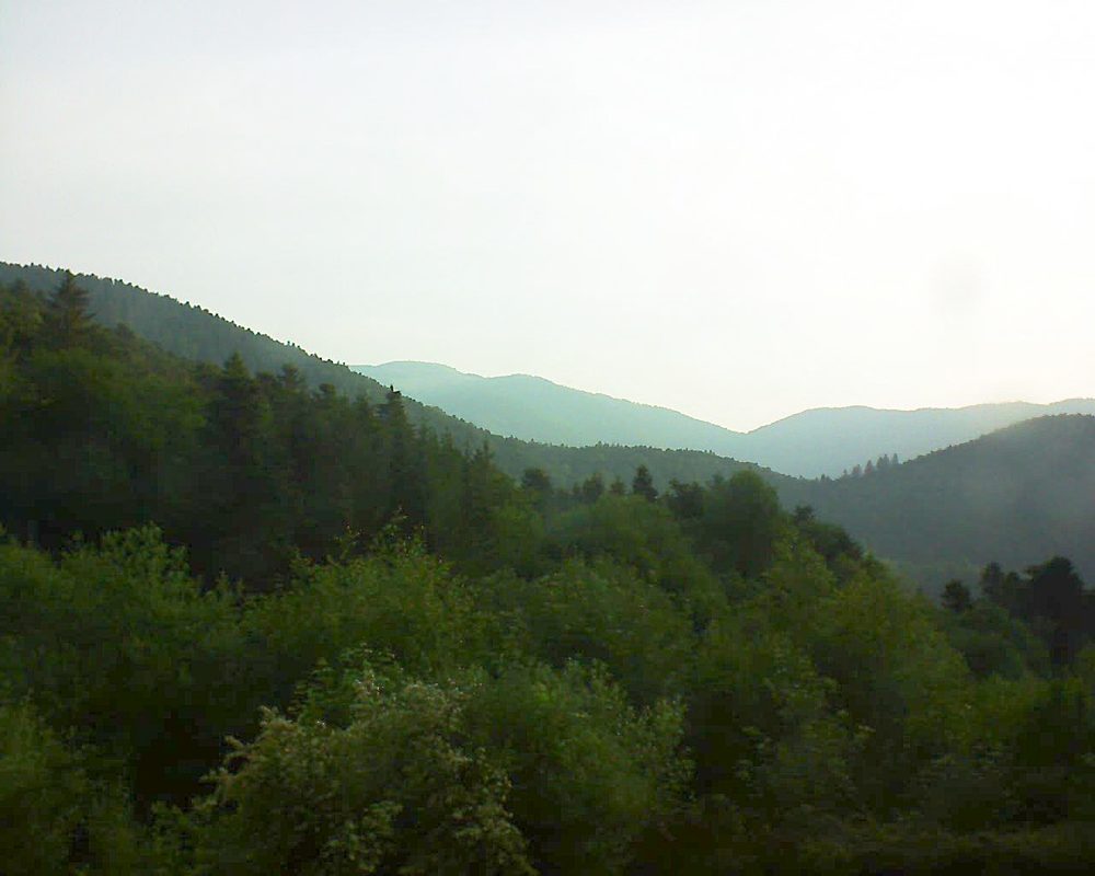 Le petit ballon vu depuis le Domaine Langmatt à Murbach le 06.06.2018 à 06:45 Le petit ballon (Alsace, Vosges) le 06.06.2018 à 06:45
