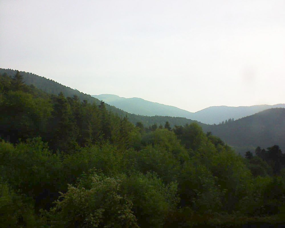 Le petit ballon vu depuis le Domaine Langmatt à Murbach le 06.06.2018 à 07:15 Le petit ballon (Alsace, Vosges) le 06.06.2018 à 07:15