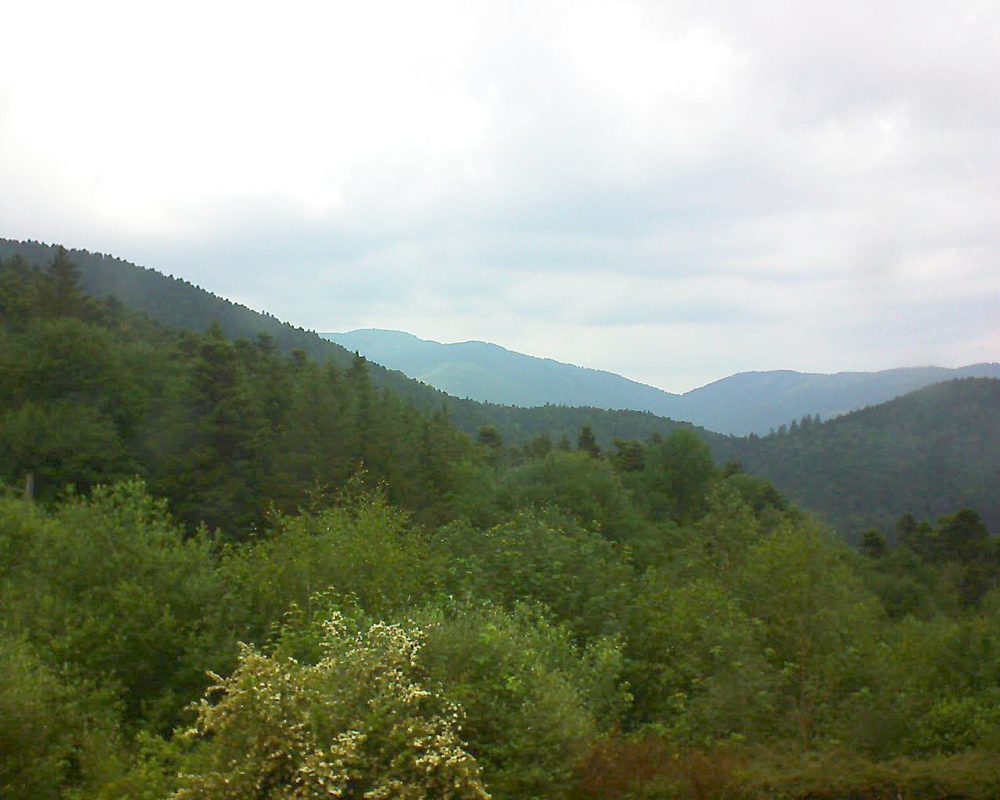Le petit ballon vu depuis le Domaine Langmatt à Murbach le 06.06.2018 à 14:15 Le petit ballon (Alsace, Vosges) le 06.06.2018 à 14:15