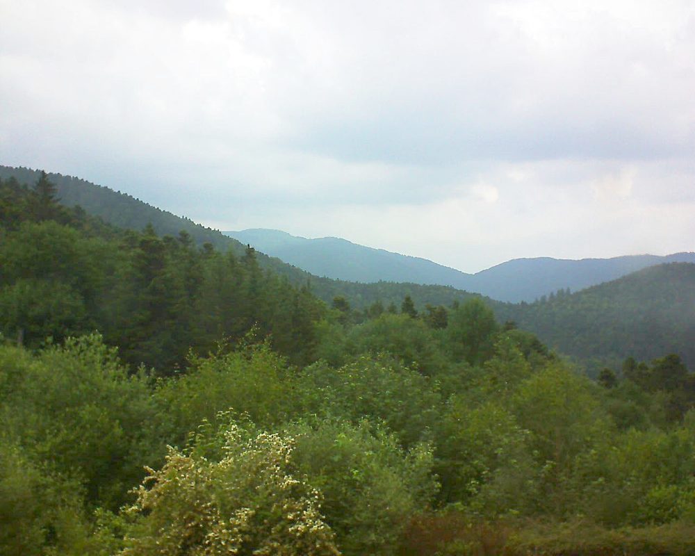 Le petit ballon vu depuis le Domaine Langmatt à Murbach le 06.06.2018 à 16:00 Le petit ballon (Alsace, Vosges) le 06.06.2018 à 16:00