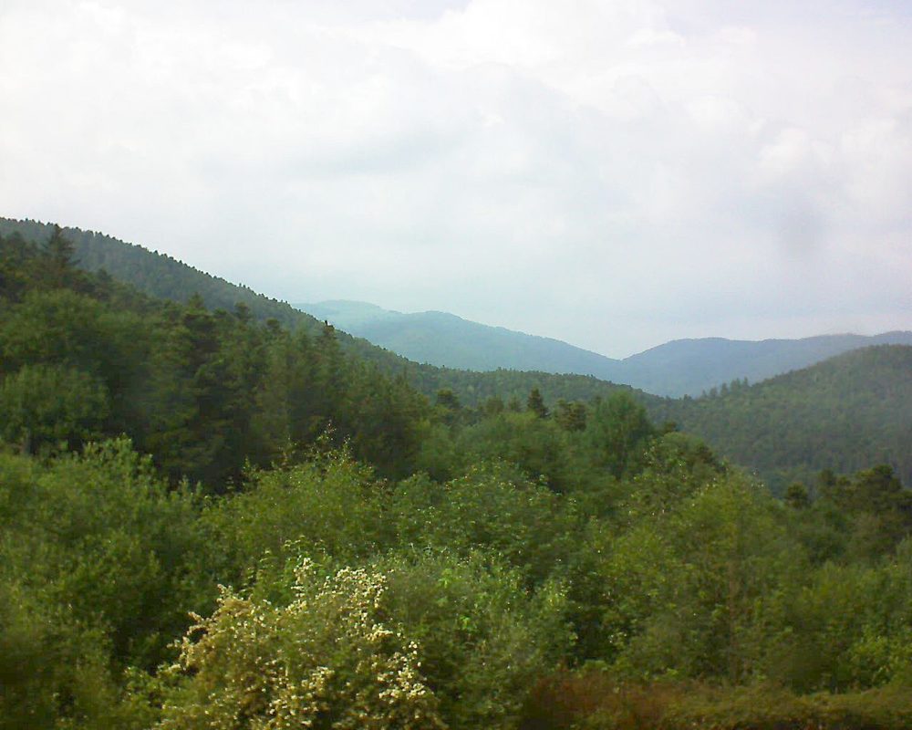 Le petit ballon vu depuis le Domaine Langmatt à Murbach le 06.06.2018 à 16:15 Le petit ballon (Alsace, Vosges) le 06.06.2018 à 16:15