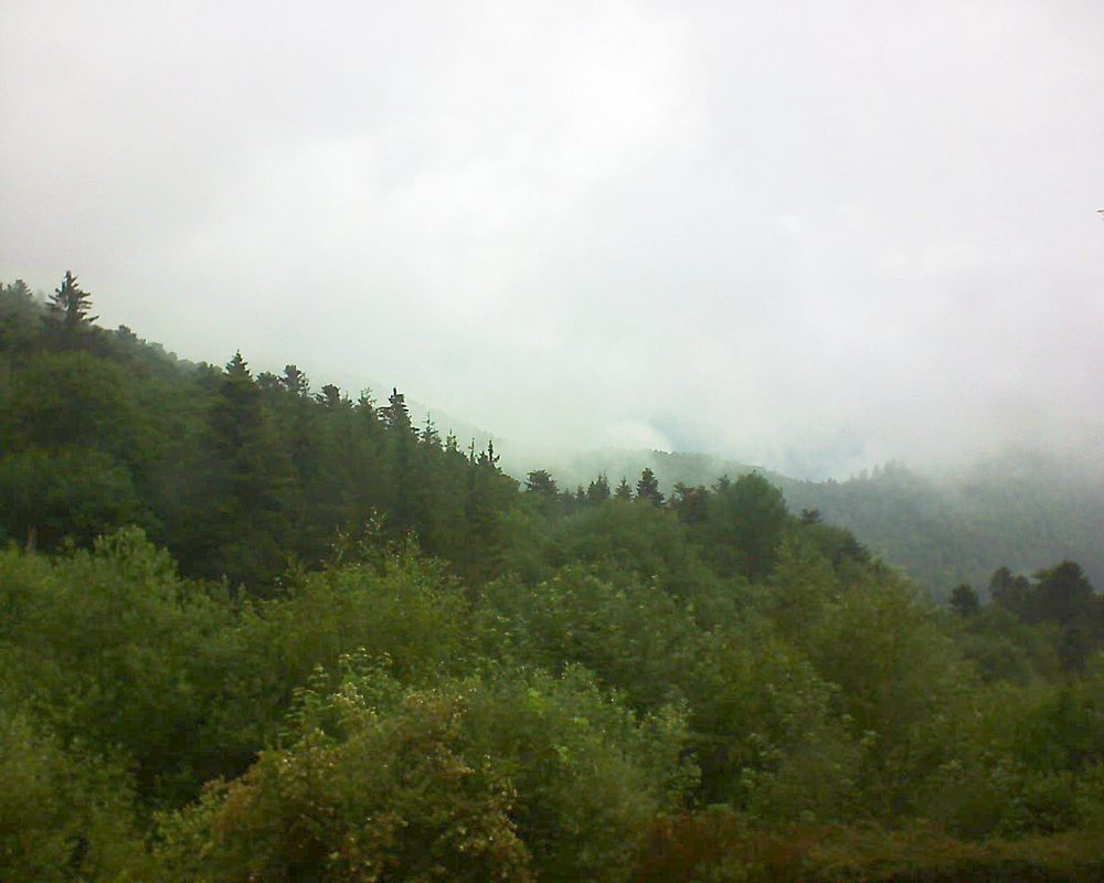 Le petit ballon vu depuis le Domaine Langmatt à Murbach le 07.06.2018 à 10:15 Le petit ballon (Alsace, Vosges) le 07.06.2018 à 10:15