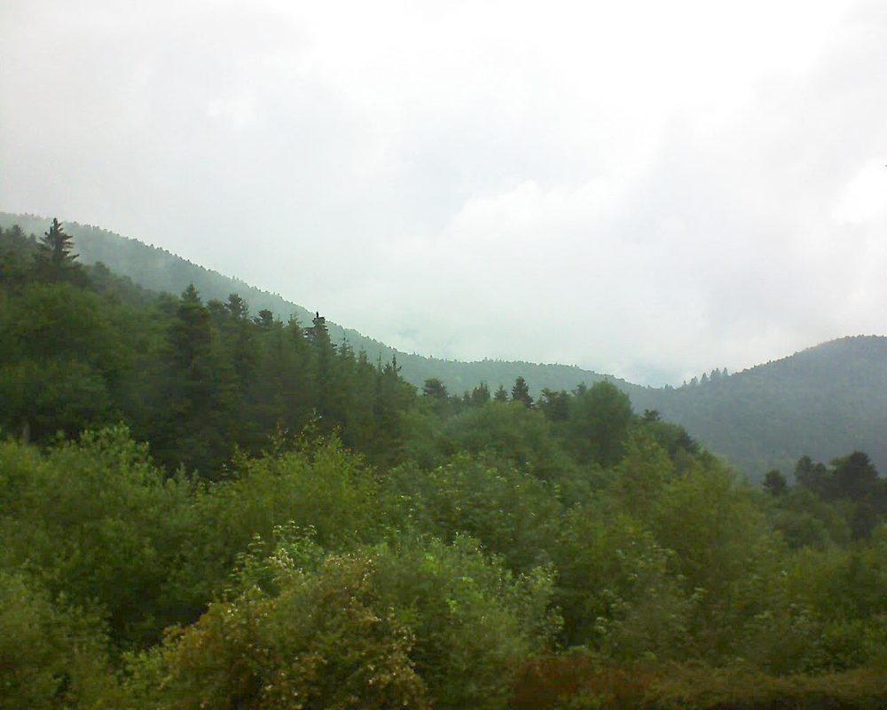 Le petit ballon vu depuis le Domaine Langmatt à Murbach le 07.06.2018 à 11:00 Le petit ballon (Alsace, Vosges) le 07.06.2018 à 11:00
