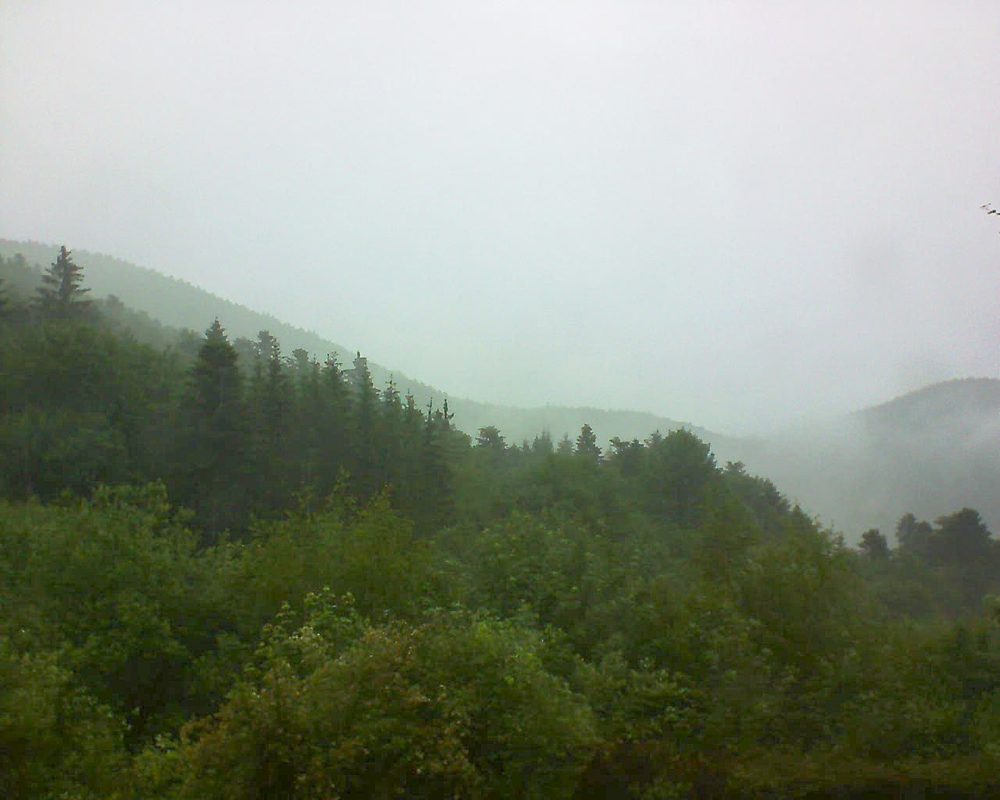 Le petit ballon vu depuis le Domaine Langmatt à Murbach le 07.06.2018 à 13:15 Le petit ballon (Alsace, Vosges) le 07.06.2018 à 13:15
