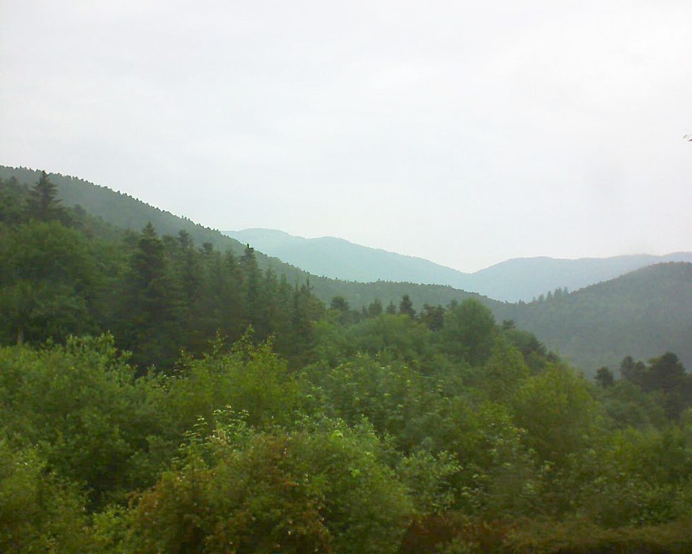 Le petit ballon vu depuis le Domaine Langmatt à Murbach le 09.06.2018 à 08:15 Le petit ballon (Alsace, Vosges) le 09.06.2018 à 08:15