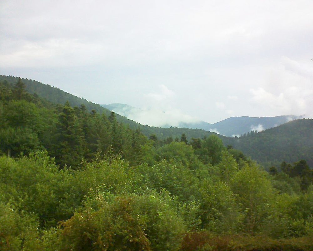 Le petit ballon vu depuis le Domaine Langmatt à Murbach le 09.06.2018 à 10:00 Le petit ballon (Alsace, Vosges) le 09.06.2018 à 10:00