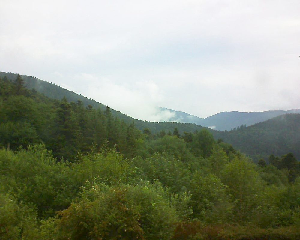 Le petit ballon vu depuis le Domaine Langmatt à Murbach le 09.06.2018 à 10:15 Le petit ballon (Alsace, Vosges) le 09.06.2018 à 10:15