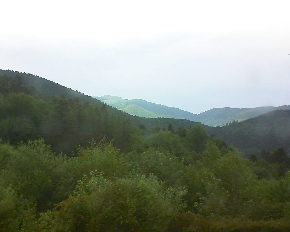 Le petit ballon vu depuis le Domaine Langmatt à Murbach le 09.06.2018 à 17:00 Le petit ballon (Alsace, Vosges) le 09.06.2018 à 17:00