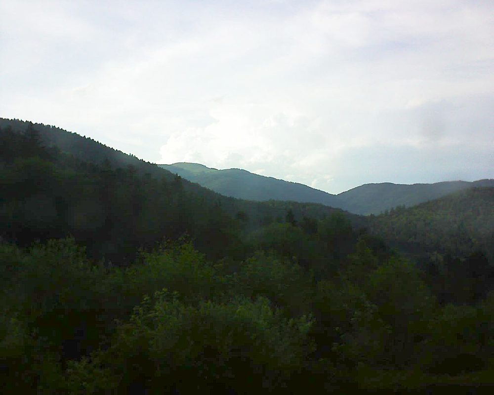 Le petit ballon vu depuis le Domaine Langmatt à Murbach le 10.06.2018 à 19:30 Le petit ballon (Alsace, Vosges) le 10.06.2018 à 19:30