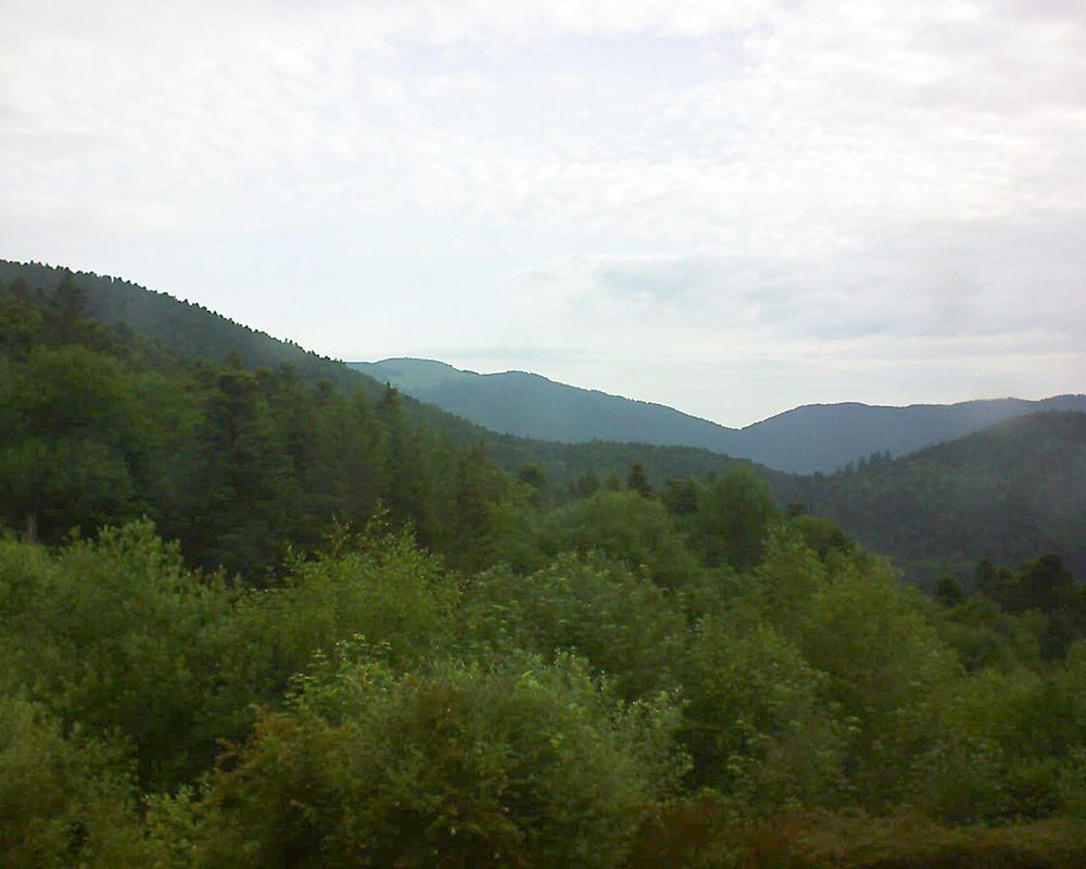 Le petit ballon vu depuis le Domaine Langmatt à Murbach le 11.06.2018 à 08:00 Le petit ballon (Alsace, Vosges) le 11.06.2018 à 08:00