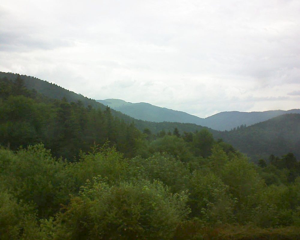 Le petit ballon vu depuis le Domaine Langmatt à Murbach le 11.06.2018 à 11:15 Le petit ballon (Alsace, Vosges) le 11.06.2018 à 11:15