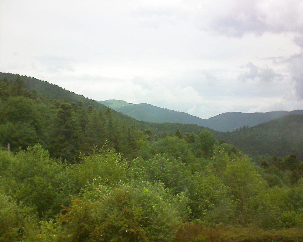 Le petit ballon vu depuis le Domaine Langmatt à Murbach le 11.06.2018 à 12:45 Le petit ballon (Alsace, Vosges) le 11.06.2018 à 12:45