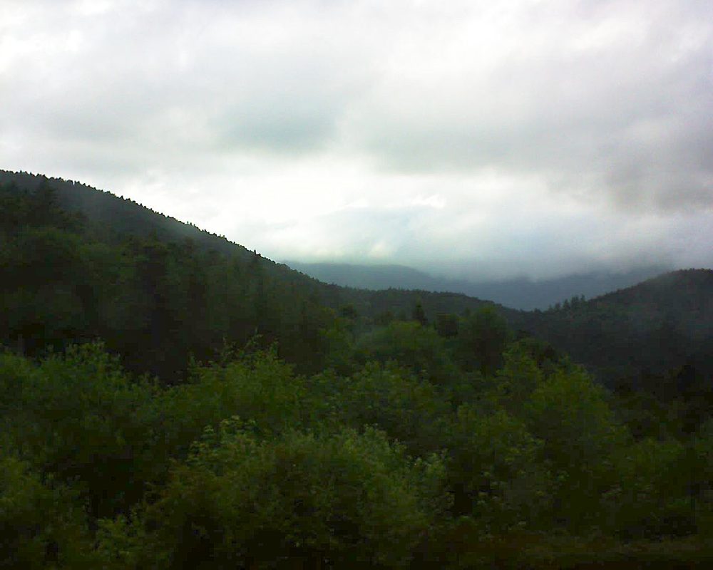 Le petit ballon vu depuis le Domaine Langmatt à Murbach le 11.06.2018 à 19:45 Le petit ballon (Alsace, Vosges) le 11.06.2018 à 19:45