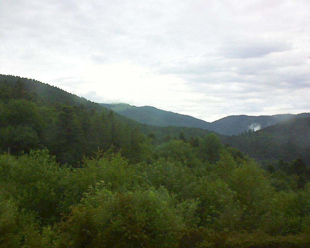 Le petit ballon vu depuis le Domaine Langmatt à Murbach le 12.06.2018 à 07:00 Le petit ballon (Alsace, Vosges) le 12.06.2018 à 07:00