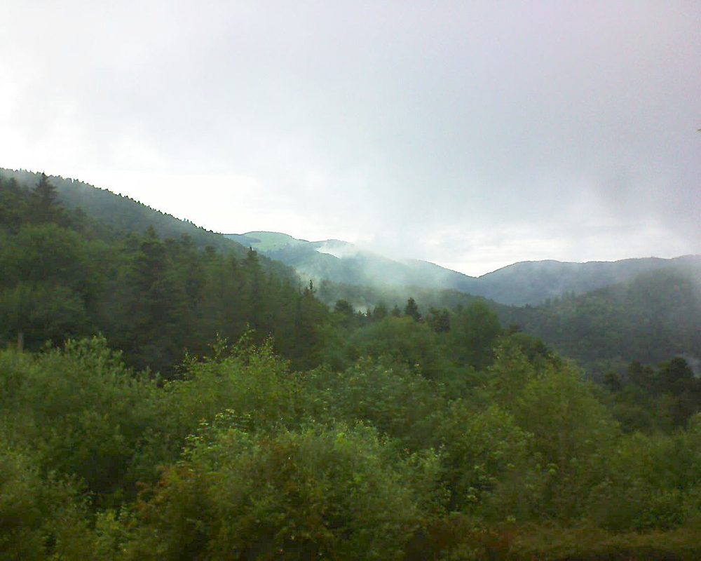 Le petit ballon vu depuis le Domaine Langmatt à Murbach le 12.06.2018 à 08:15 Le petit ballon (Alsace, Vosges) le 12.06.2018 à 08:15