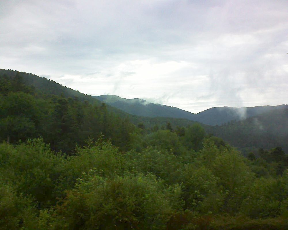 Le petit ballon vu depuis le Domaine Langmatt à Murbach le 12.06.2018 à 08:30 Le petit ballon (Alsace, Vosges) le 12.06.2018 à 08:30