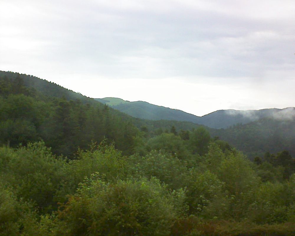 Le petit ballon vu depuis le Domaine Langmatt à Murbach le 12.06.2018 à 09:30 Le petit ballon (Alsace, Vosges) le 12.06.2018 à 09:30