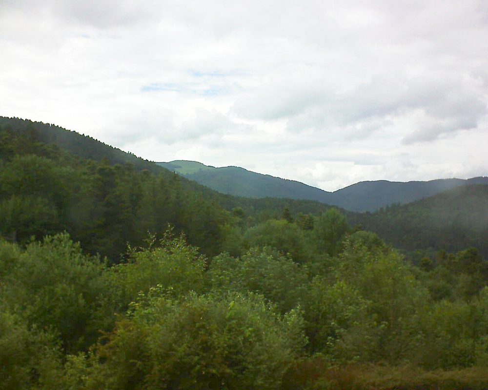 Le petit ballon vu depuis le Domaine Langmatt à Murbach le 12.06.2018 à 16:45 Le petit ballon (Alsace, Vosges) le 12.06.2018 à 16:45