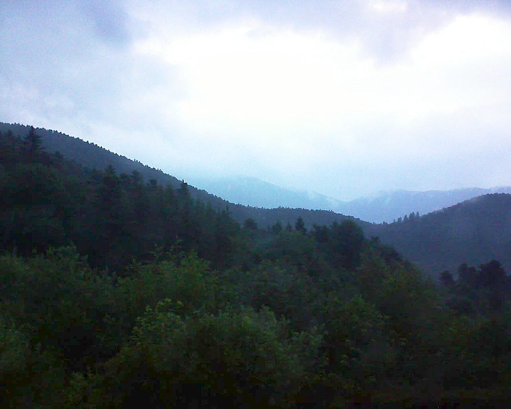 Le petit ballon vu depuis le Domaine Langmatt à Murbach le 13.06.2018 à 05:45 Le petit ballon (Alsace, Vosges) le 13.06.2018 à 05:45