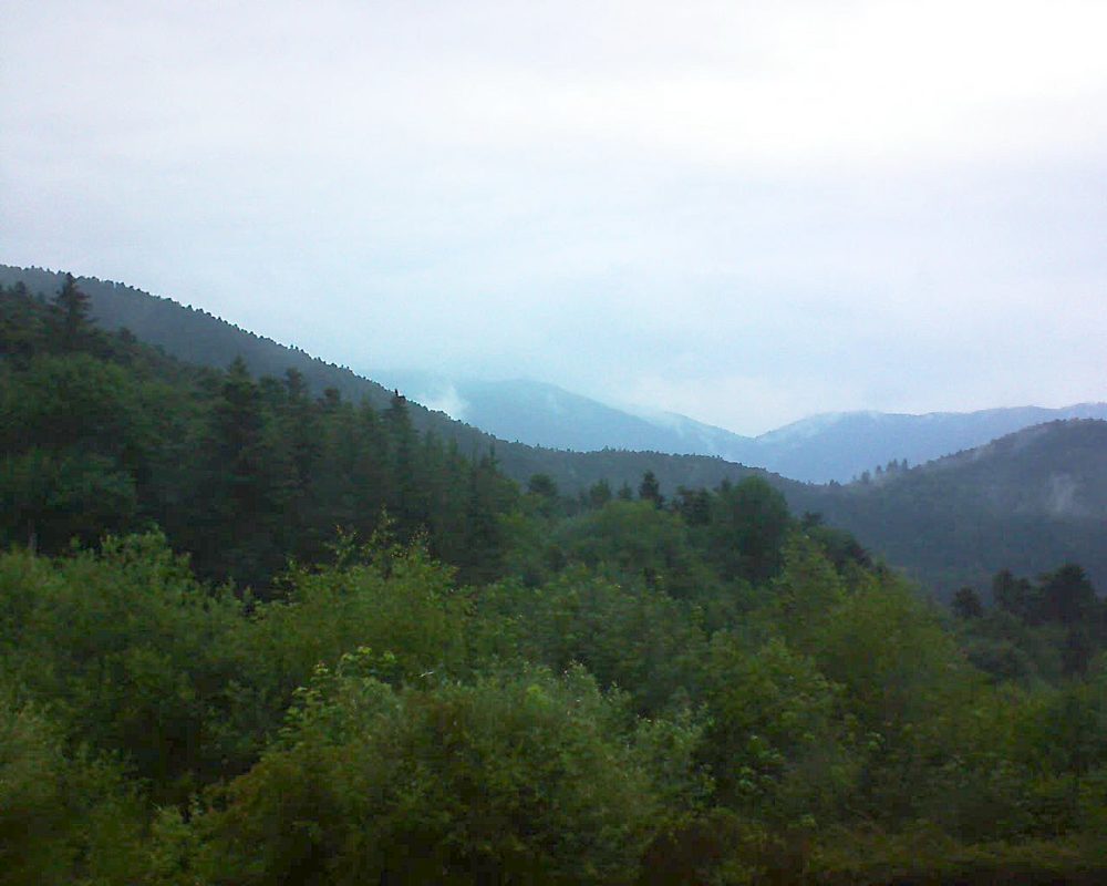 Le petit ballon vu depuis le Domaine Langmatt à Murbach le 13.06.2018 à 06:15 Le petit ballon (Alsace, Vosges) le 13.06.2018 à 06:15
