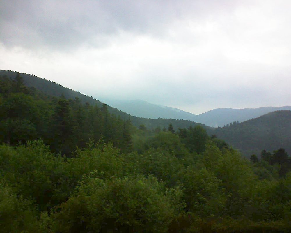 Le petit ballon vu depuis le Domaine Langmatt à Murbach le 13.06.2018 à 07:45 Le petit ballon (Alsace, Vosges) le 13.06.2018 à 07:45
