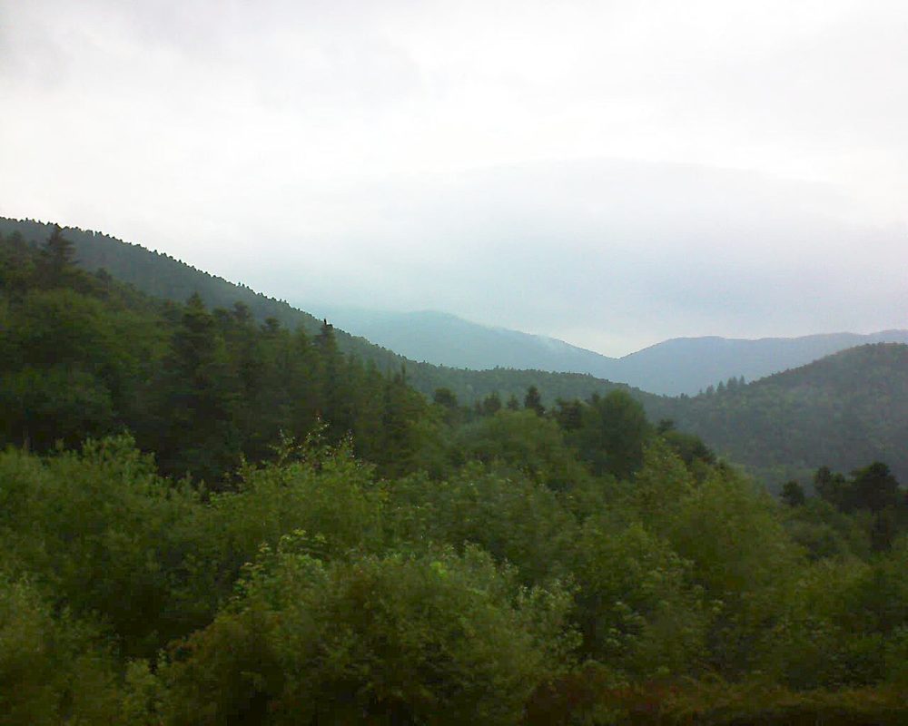 Le petit ballon vu depuis le Domaine Langmatt à Murbach le 13.06.2018 à 08:00 Le petit ballon (Alsace, Vosges) le 13.06.2018 à 08:00