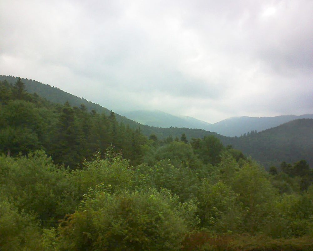 Le petit ballon vu depuis le Domaine Langmatt à Murbach le 13.06.2018 à 09:30 Le petit ballon (Alsace, Vosges) le 13.06.2018 à 09:30