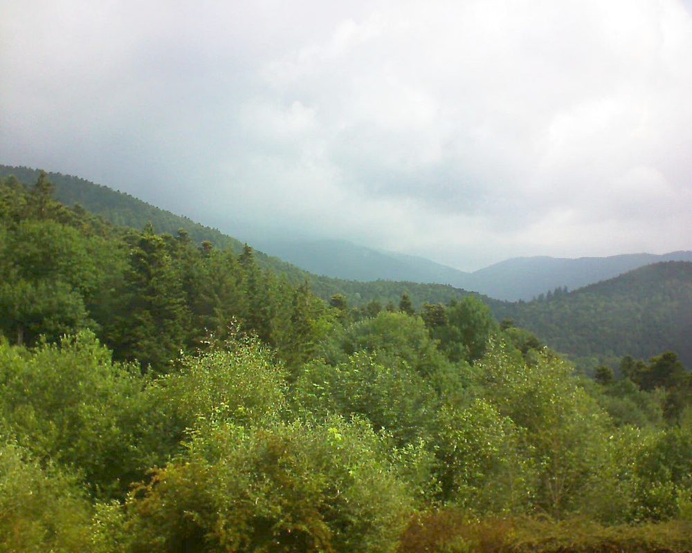 Le petit ballon vu depuis le Domaine Langmatt à Murbach le 13.06.2018 à 10:00 Le petit ballon (Alsace, Vosges) le 13.06.2018 à 10:00