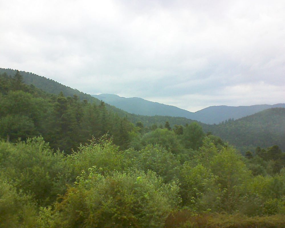 Le petit ballon vu depuis le Domaine Langmatt à Murbach le 13.06.2018 à 17:15 Le petit ballon (Alsace, Vosges) le 13.06.2018 à 17:15