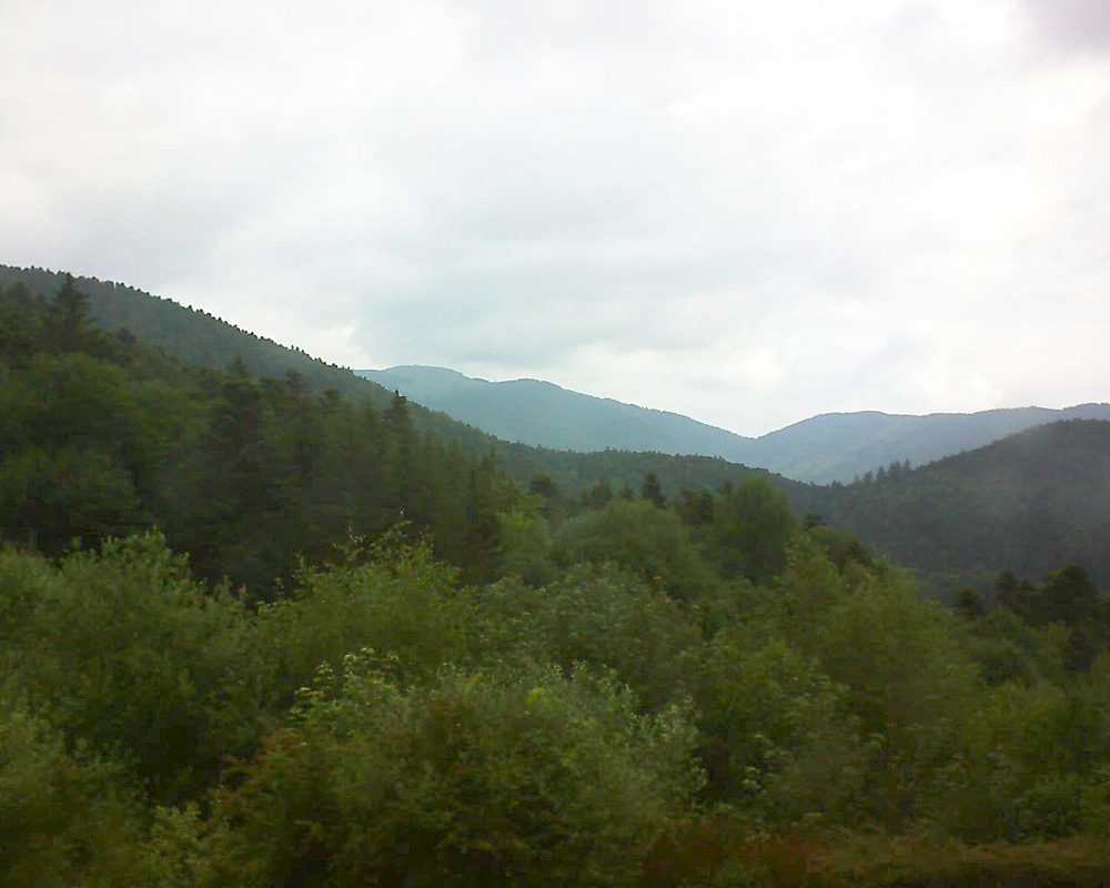 Le petit ballon vu depuis le Domaine Langmatt à Murbach le 14.06.2018 à 09:15 Le petit ballon (Alsace, Vosges) le 14.06.2018 à 09:15