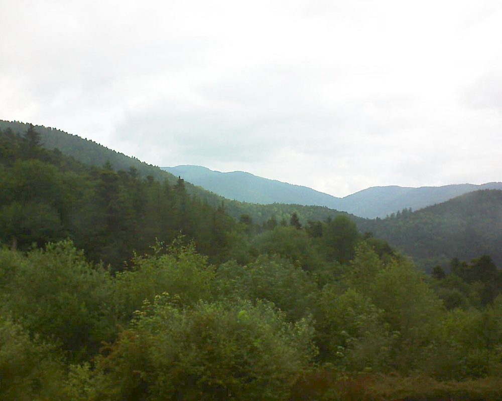 Le petit ballon vu depuis le Domaine Langmatt à Murbach le 14.06.2018 à 09:30 Le petit ballon (Alsace, Vosges) le 14.06.2018 à 09:30