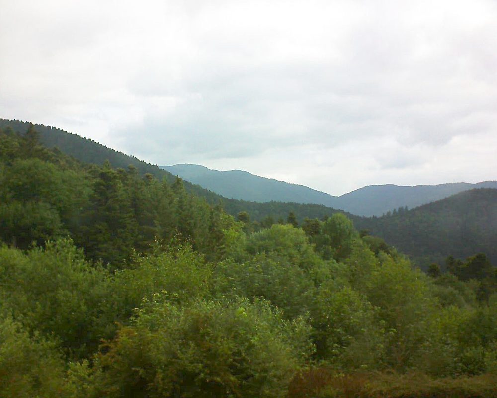 Le petit ballon vu depuis le Domaine Langmatt à Murbach le 14.06.2018 à 09:45 Le petit ballon (Alsace, Vosges) le 14.06.2018 à 09:45