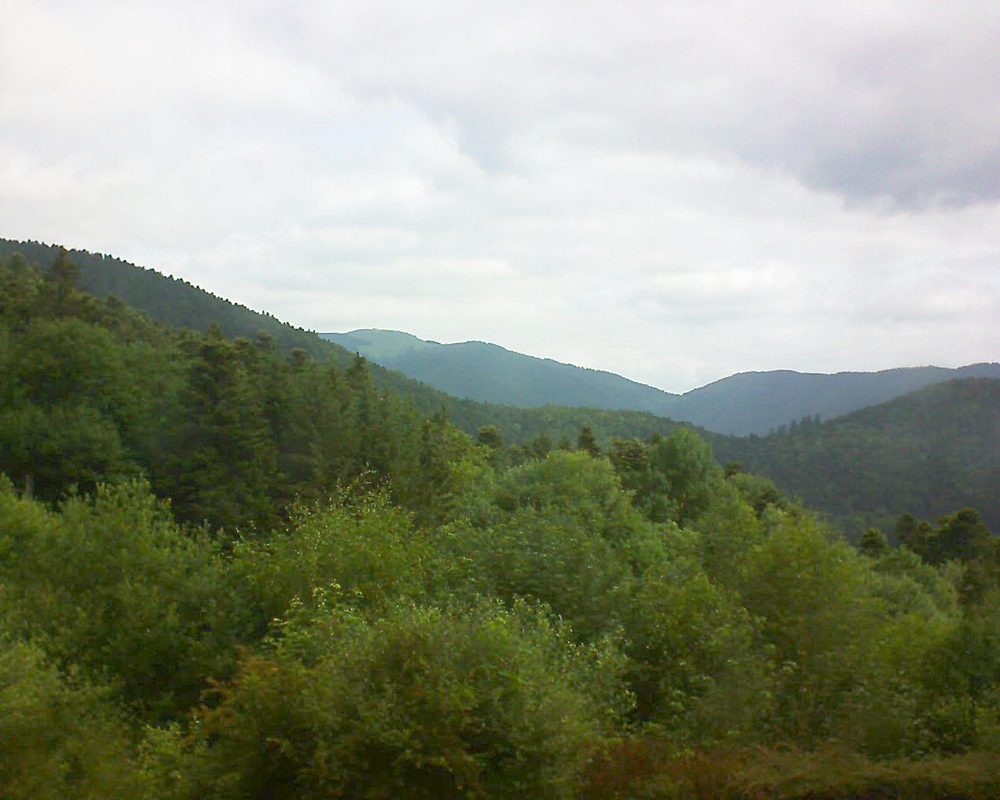 Le petit ballon vu depuis le Domaine Langmatt à Murbach le 14.06.2018 à 10:30 Le petit ballon (Alsace, Vosges) le 14.06.2018 à 10:30