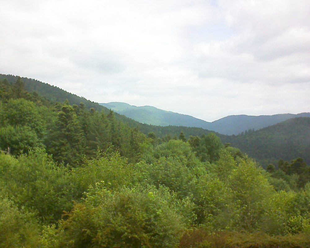 Le petit ballon vu depuis le Domaine Langmatt à Murbach le 14.06.2018 à 11:15 Le petit ballon (Alsace, Vosges) le 14.06.2018 à 11:15