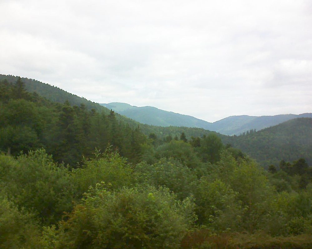 Le petit ballon vu depuis le Domaine Langmatt à Murbach le 14.06.2018 à 11:30 Le petit ballon (Alsace, Vosges) le 14.06.2018 à 11:30