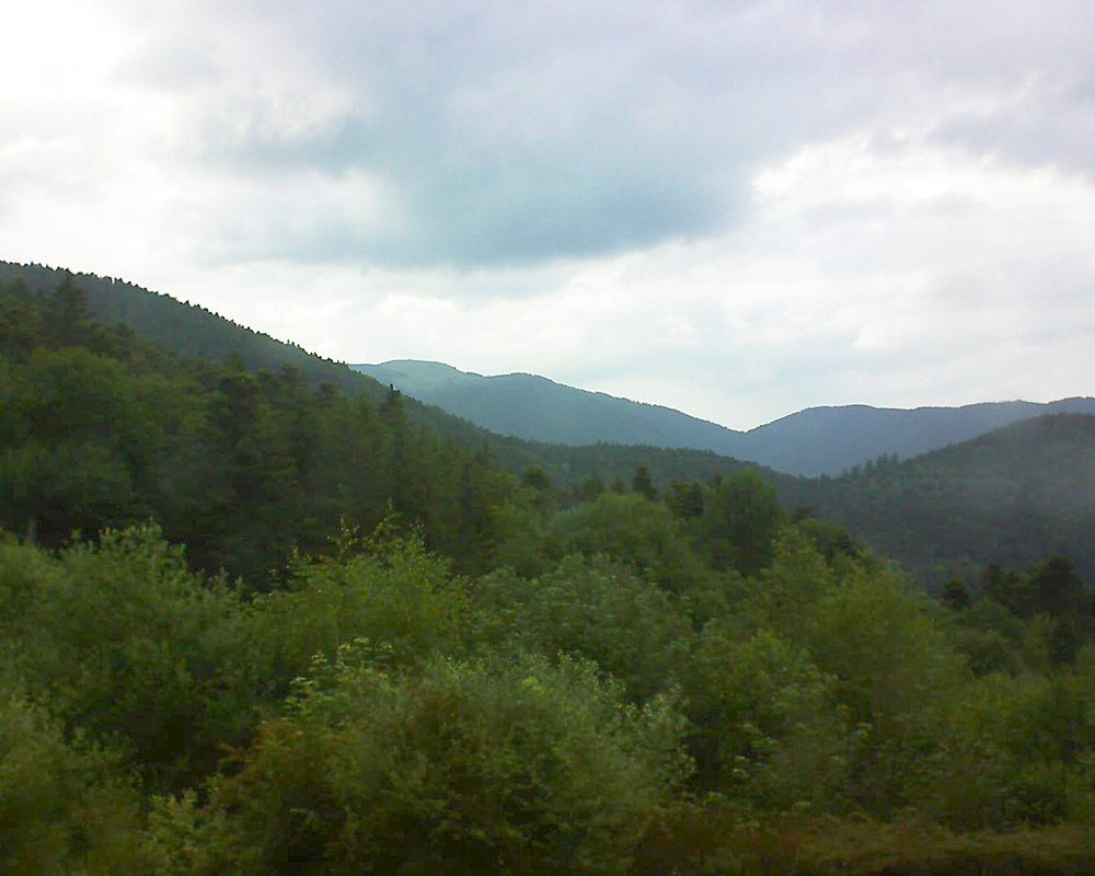 Le petit ballon vu depuis le Domaine Langmatt à Murbach le 14.06.2018 à 19:30 Le petit ballon (Alsace, Vosges) le 14.06.2018 à 19:30