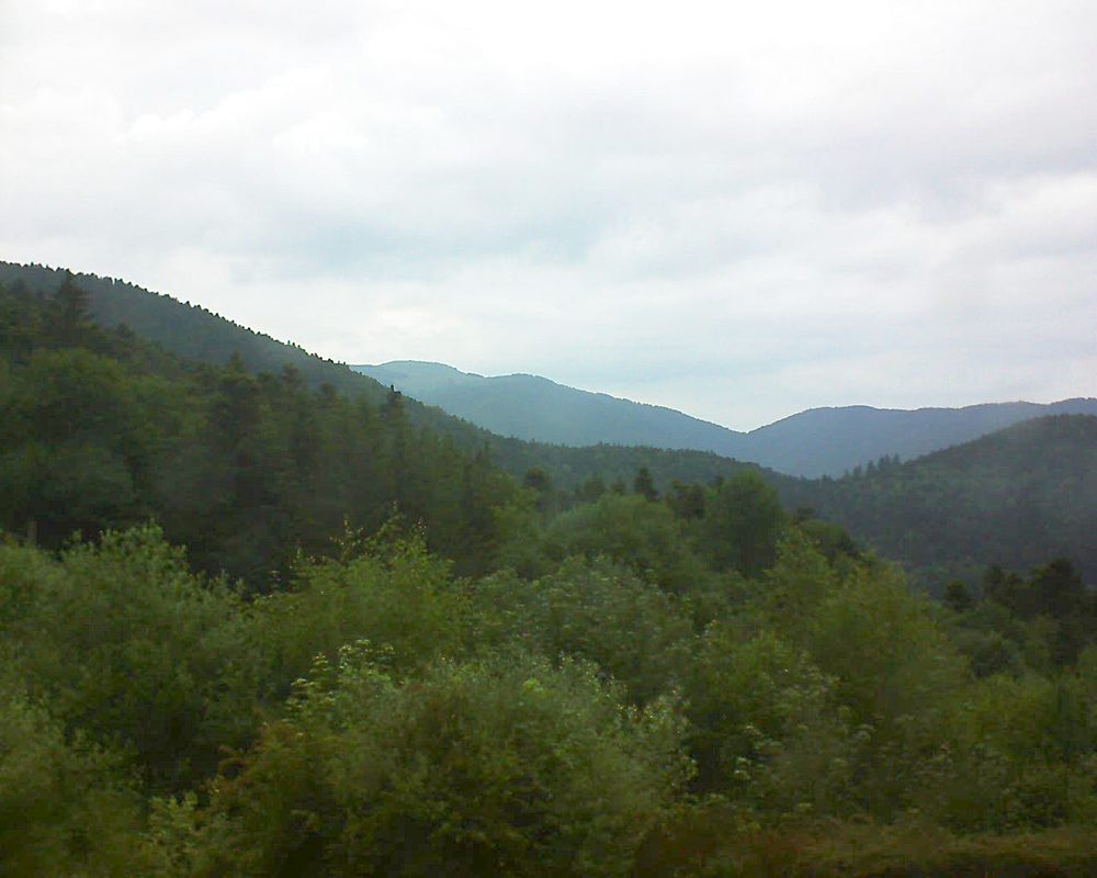 Le petit ballon vu depuis le Domaine Langmatt à Murbach le 14.06.2018 à 19:45 Le petit ballon (Alsace, Vosges) le 14.06.2018 à 19:45