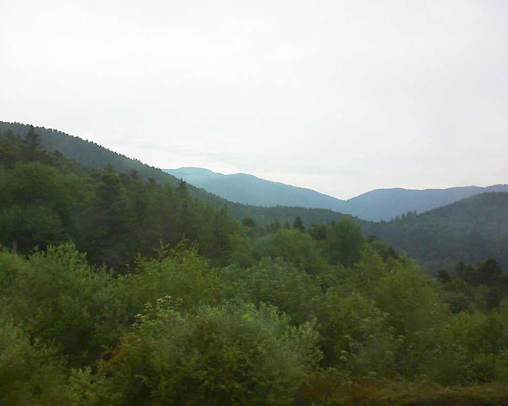 Le petit ballon vu depuis le Domaine Langmatt à Murbach le 15.06.2018 à 06:45 Le petit ballon (Alsace, Vosges) le 15.06.2018 à 06:45