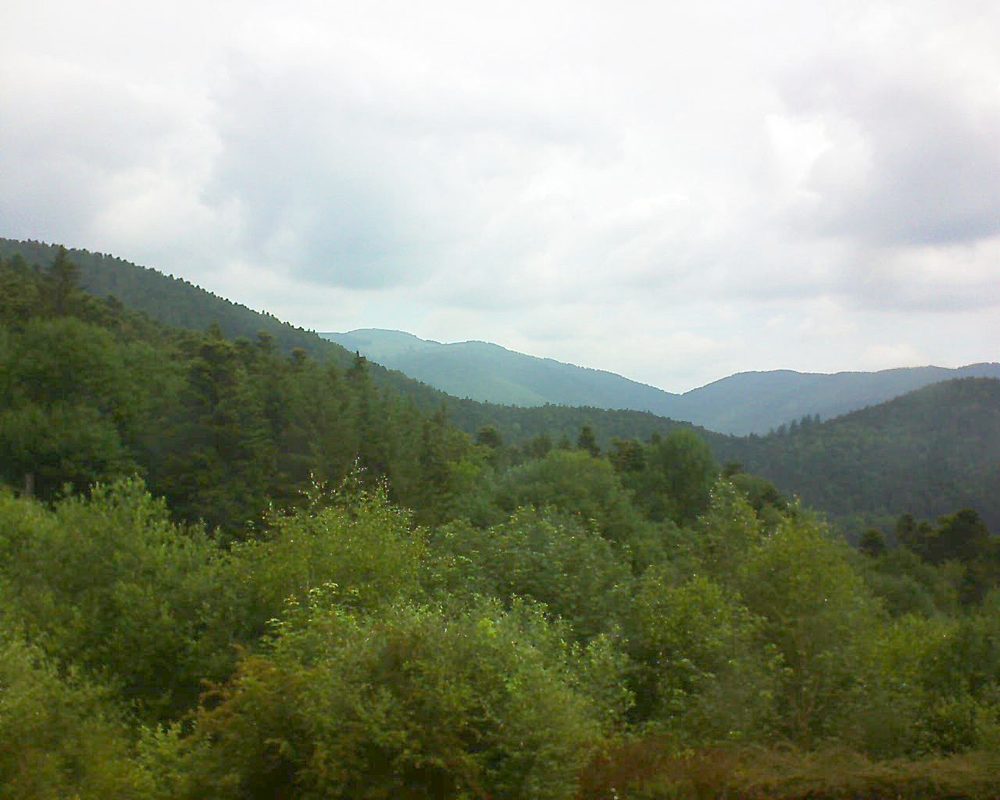 Le petit ballon vu depuis le Domaine Langmatt à Murbach le 15.06.2018 à 10:30 Le petit ballon (Alsace, Vosges) le 15.06.2018 à 10:30