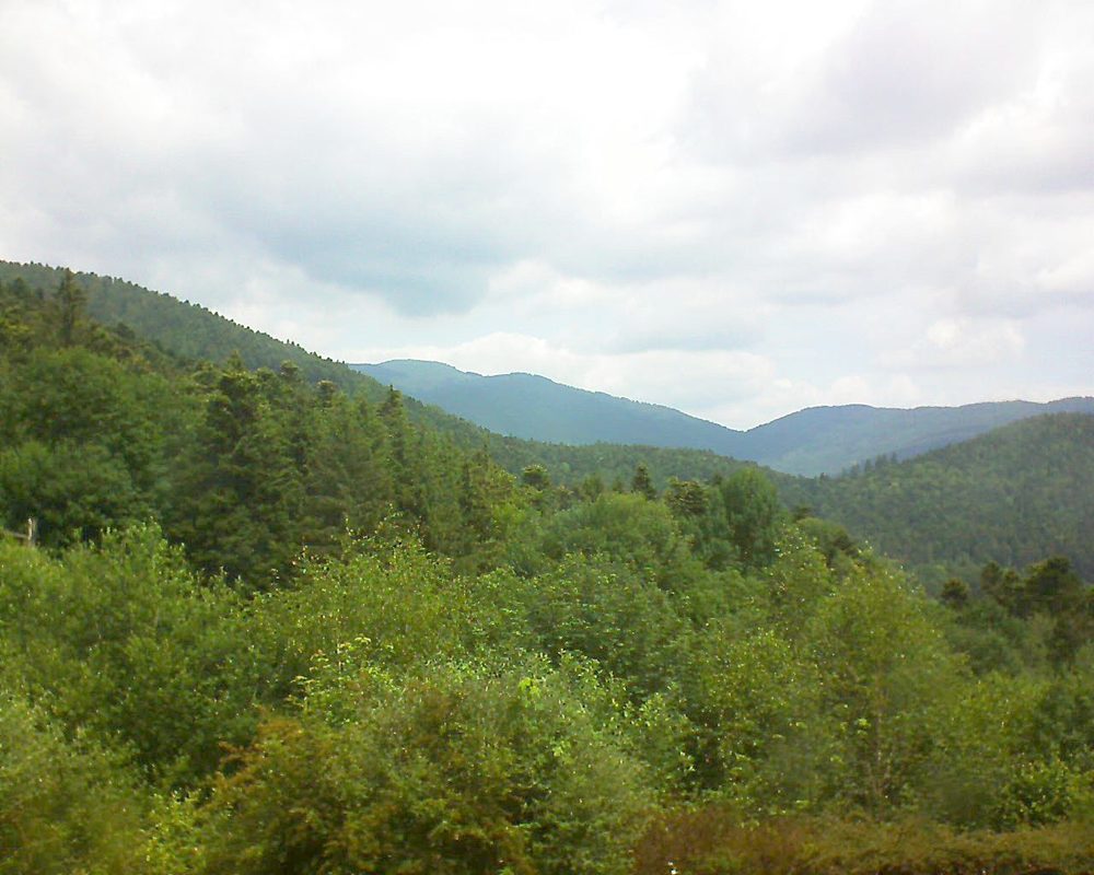 Le petit ballon vu depuis le Domaine Langmatt à Murbach le 15.06.2018 à 12:00 Le petit ballon (Alsace, Vosges) le 15.06.2018 à 12:00